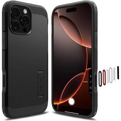 Spigen Калъф Spigen Tough Armor "T" MagSafe за iPhone 16 Pro Max - черен (8809971233590)