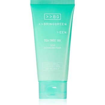 BRINGGREEN Tea Tree Cica Deep Cleansing Foam дълбокопочистваща пяна с успокояващ ефект 120ml