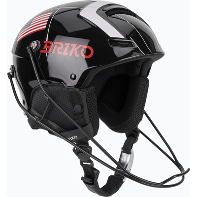 Briko Скиорска каска Briko Slalom 2.0 USA shiny black/white/cardinal red