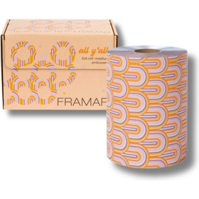 Framar R-EMB Embossed Medium alobal s textúrou 98 metrov R-EMB-MAY24 All Y'All oranžový