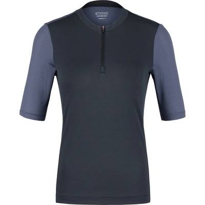 Stoic Дамска фланелка с къс ръкав за колоездене Stoic Women's LofsdalenSt. Bike Jersey Cycling jersey - Black / Midnight Grey - размер XS (156-2649-0111)