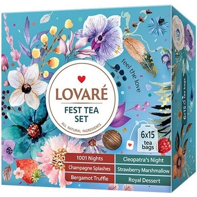 Lovaré Kolekce čajů Fest Tea Set 90 sáčků
