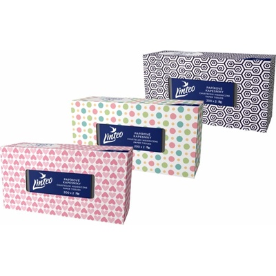 Linteo Paper Tissues Two-ply Paper, 200 pcs per box хартиени кърпички 200 бр