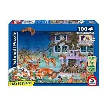 Schmidt Spiele Puzzle PQ 100 Animals at Night