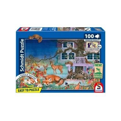 Schmidt Spiele Puzzle PQ 100 Animals at Night