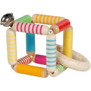 Image 1 of Goki Еластична бебешка дрънкалка Goki, куб (65194)