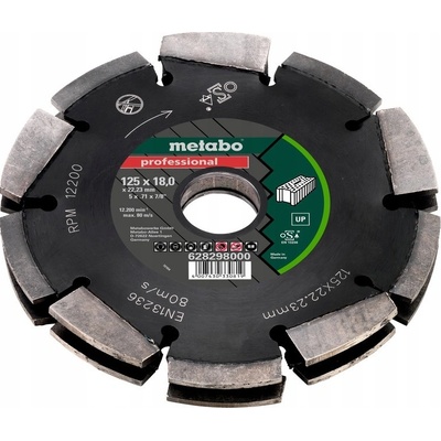 Dia-FS2 Diamantový kotouč 125x18x22,23 mm UP Metabo 628298000