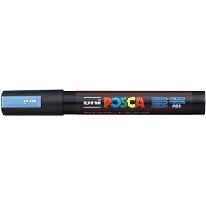 uni Декоративен маркер, 1, 8-2, 5 мм, UNI "Posca PC-5M", син металик 286807000 (286807000)