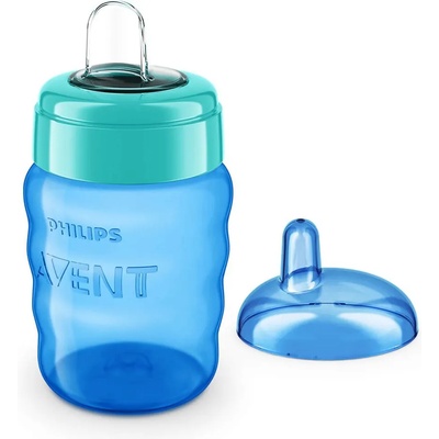 Philips AVENT Чаша за лесен преход без дръжки 9м+, 260 мл, синя (00A.0489.003)