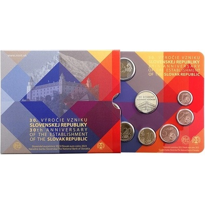 Česká mincovna Sada slov. euromincí 30.výročí vzniku samostatného Slovenska stand 186,73 g – Hledejceny.cz