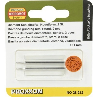 Diamantové stopkové brúsky Ø 1,0 mm, 2 ks, 28212