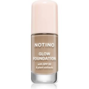 Notino Glow Foundation With SPF 50 & Plant Extracts озаряващ фон дьо тен SPF 50 03 Light Warm 30ml