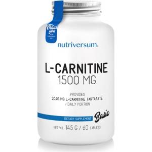 Nutriversum L-Carnitine 1500mg, 60 Tablets