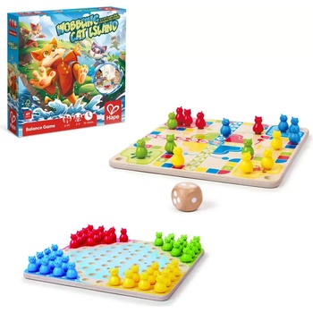 Hape Настолна игра 3 в 1 Hape - Котешки остров (H1670)