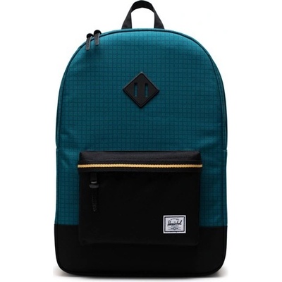 Herschel Heritage Harbour Blue Grid Black Amber Yellow 21,5 l