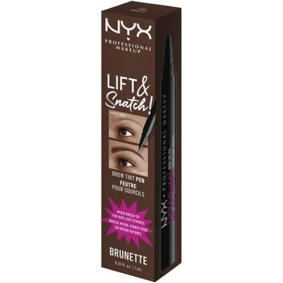 NYX Professional Makeup Lift N Snatch Brow Tint Pen Fix na obočí 07 Brunette 1 ml – Zboží Mobilmania