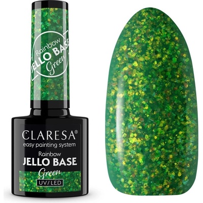 Claresa Gél lak Rainbow Jello Base Green 5 g