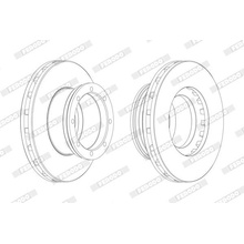 Brzdový kotouč FERODO FCR190A FCR190A