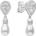 Diamonfire Luxusné strieborné náušnice E6404