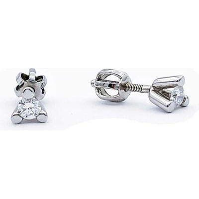 Zlato-minerály zlaté náušnice brilianty diamanty V09-26vr