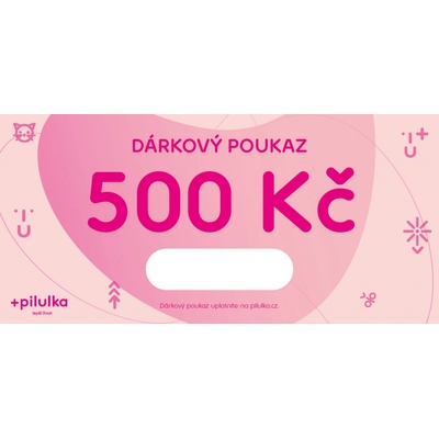PILULKA Elektronický dárkový poukaz na 500 Kč – Sleviste.cz