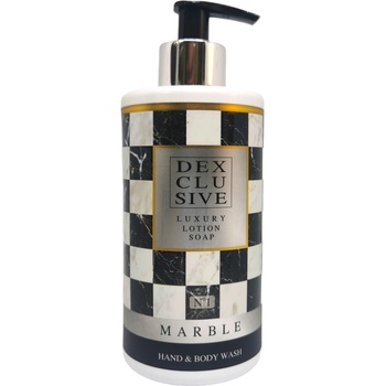 DEXCLUSIVE течен сапун за ръце и тяло, Парфюмен аромат, 400мл, Marble 1