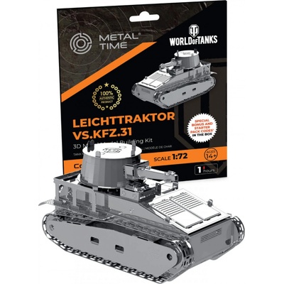 Metal Time Luxusní ocelová stavebnice tank Leichttractor Vs.Kfz.31