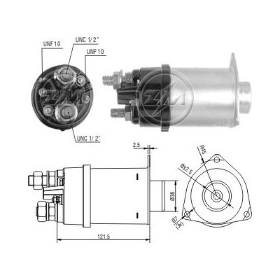 Spínač startéru 0001108047 Ford E6HZ11390B