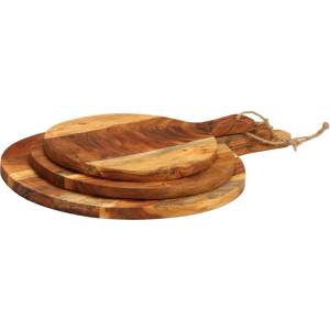 vidaXL Дъски за рязане 3 бр акация масив (376052)