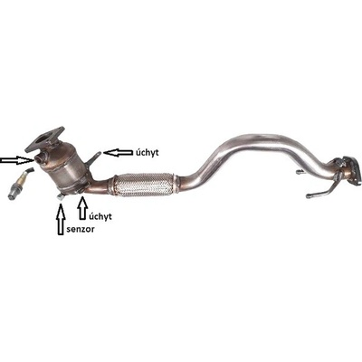 JMJ 1091579Katalyzátor výfuku AUDI A3 2 (03-13) 1.6 FSi , AUDI A3 2 Sportback (03-15) 1.6 FSi , VOLKSWAGEN Golf 5 (03-10) 1.4 FSi , VOLKSWAGEN Golf 5 (03-10) 1.4i 16V , VOLKSWAGEN Golf 5 (03-10) 1.6 F
