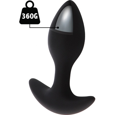 Hidden Desire Extreme Weighted Anal Plug Black 360g
