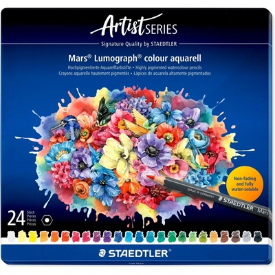 Staedtler Mars Lumograph 104 24 barev kovová krabička 104 M24 613975