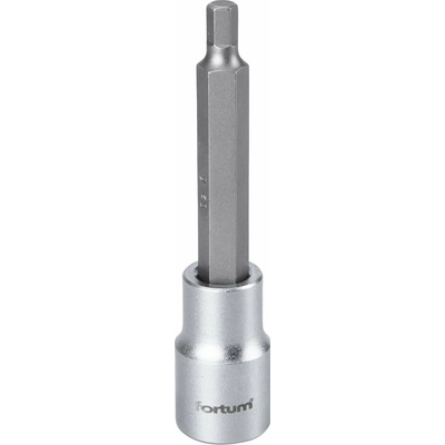 Hlavica zástrčná predĺžená HEX, HX 6, 1/2”, 100mm, FORTUM