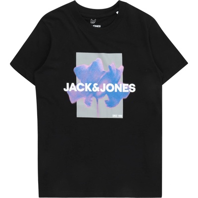 JACK & JONES Тениска 'FLORALS' черно, размер 152