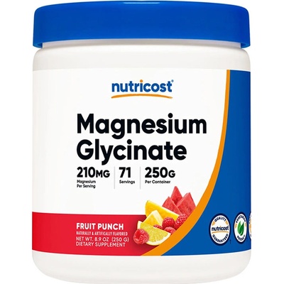 Nutricost Magnesium 30% Glycinate Powder ovocný punč 250 g