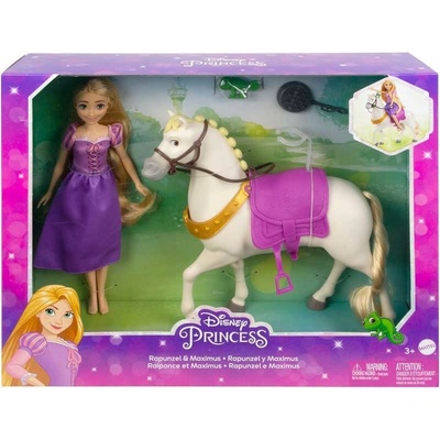 Mattel Zlatovláska s koňom Maximusom plastová