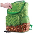 Pixie Crew aktovka Minecraft zeleno-hnedá