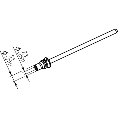 Ersa 0742ED2351H/SB odsávací hrot konický Velikost hrotů 5.1 mm Délka hrotů 79.25 mm Obsah 1 ks