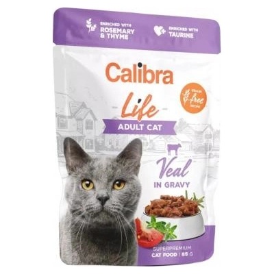 Calibra Cat Life Adult Veal in gravy 85 g