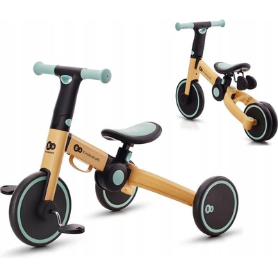 Kinderkraft Trójkolesová cyklo odrážadlo 4TRIKE modré 3v1 pre deti