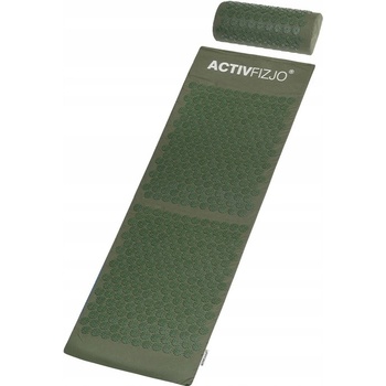 ActivFizjo Veľká akupresúrna podložka Basic tmavo-zelená s vankúšom