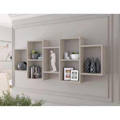 Mirjan24 Стенна полица TRIO 161x65x18 см кашмир (MJ0147)