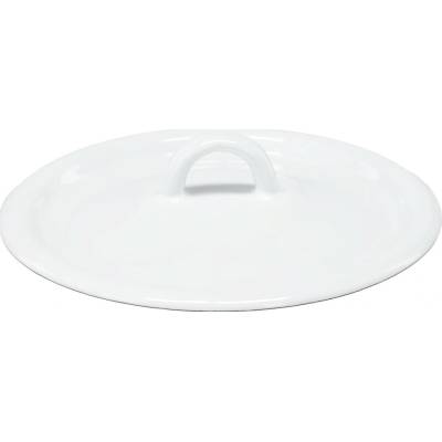 Pro-Tech shop Pokrievka smaltovaná bielo-krémová 16cm 68526