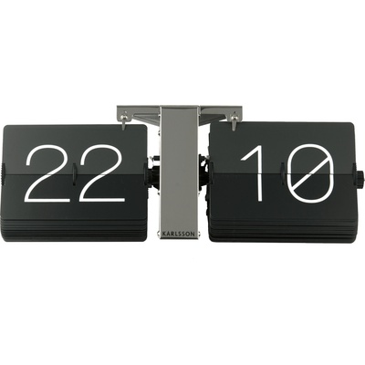 Karlsson Обръщащ се часовник No Case хром (KA5601BK)