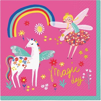 PAW Obrúsky L Fairy Unicorn 33x33cm