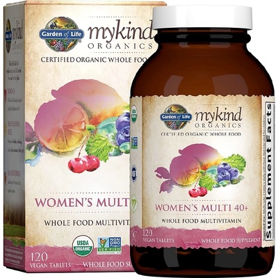 Garden of Life Mykind Organics Womens Multi 40+, 60 Vegan Tablets