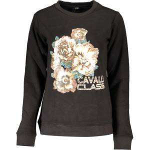 Cavalli class Дамски суичър без цип cavalli class, Цвят Черен (rxt67bcf062_ne05051)
