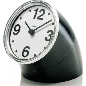 Alessi Настолен часовник Cronotime черен (01 b) Будилник