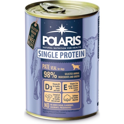 Polaris Single Protein Adult paté Telecí 400 g