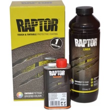 Raptor farebný tvrdý ochranný náter SET ral 1004 zlatožltá 1,05L